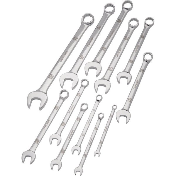Dynamic Tools 12 Piece SAE Combo Wrench Set, Mirror Chrome, 1/4" - 15/16" D074202